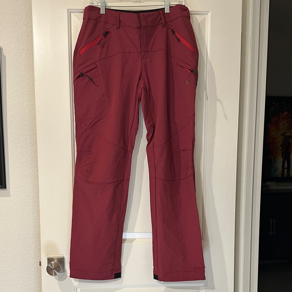 NORTHLAND PROFESSIONAL Women's Burgundy Ski WINTERPants with Zip Pockets 42 nwot